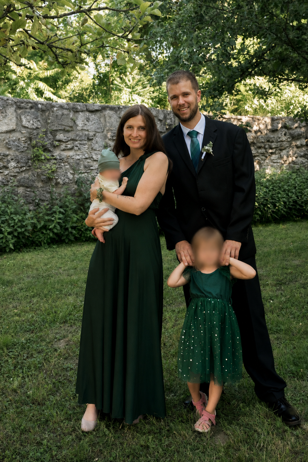 Bianca mit ihrer Familie